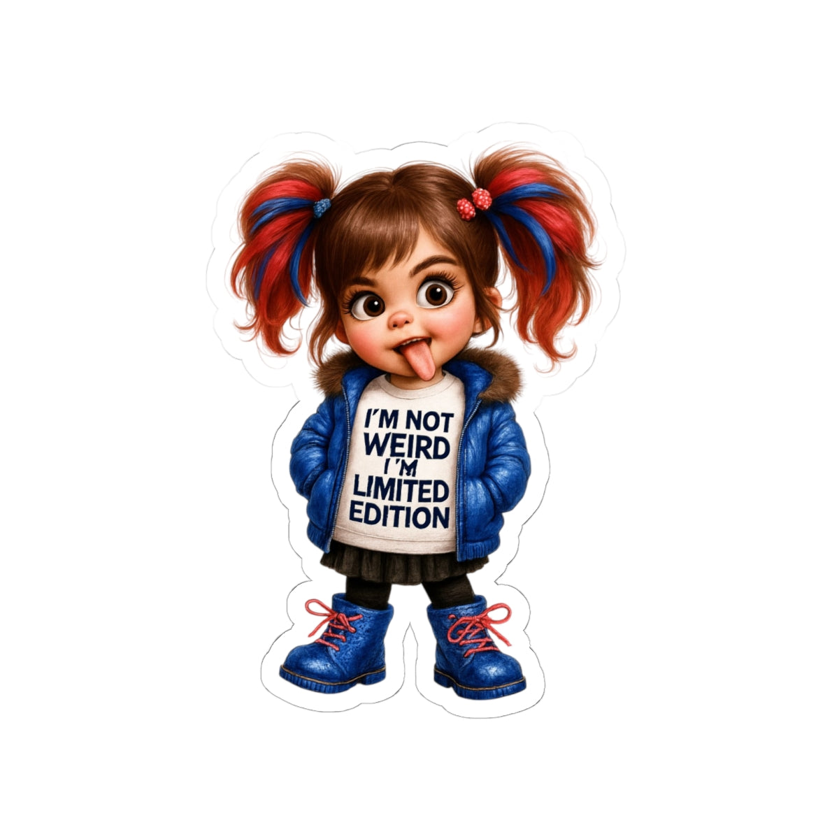 I'm Not Weird Girl Decal