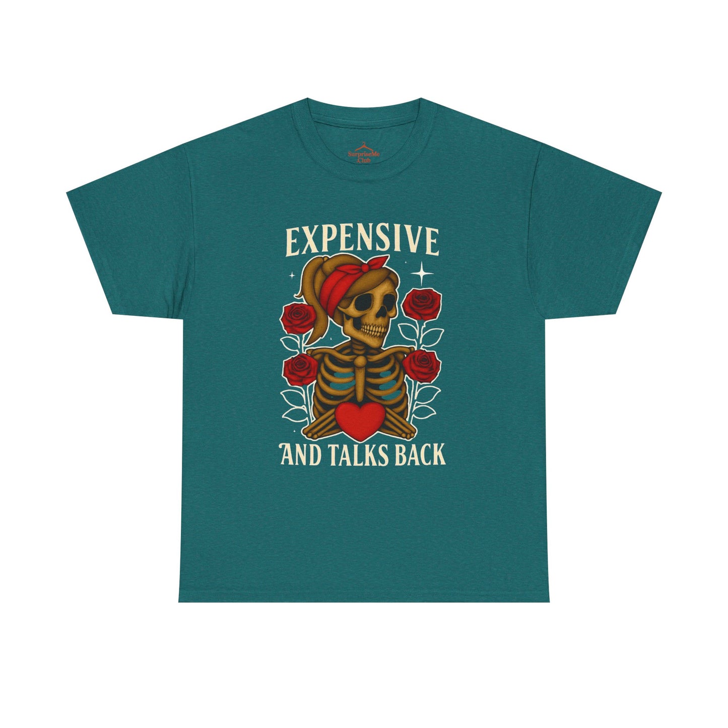 Expensive and Talks Back woman's cotton tshirt