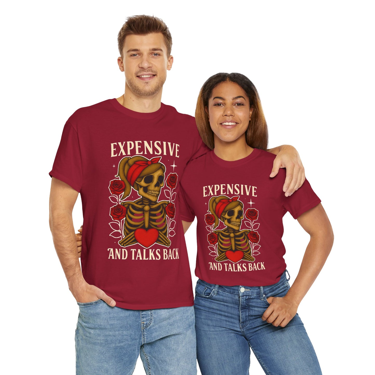 Expensive and Talks Back woman's cotton tshirt