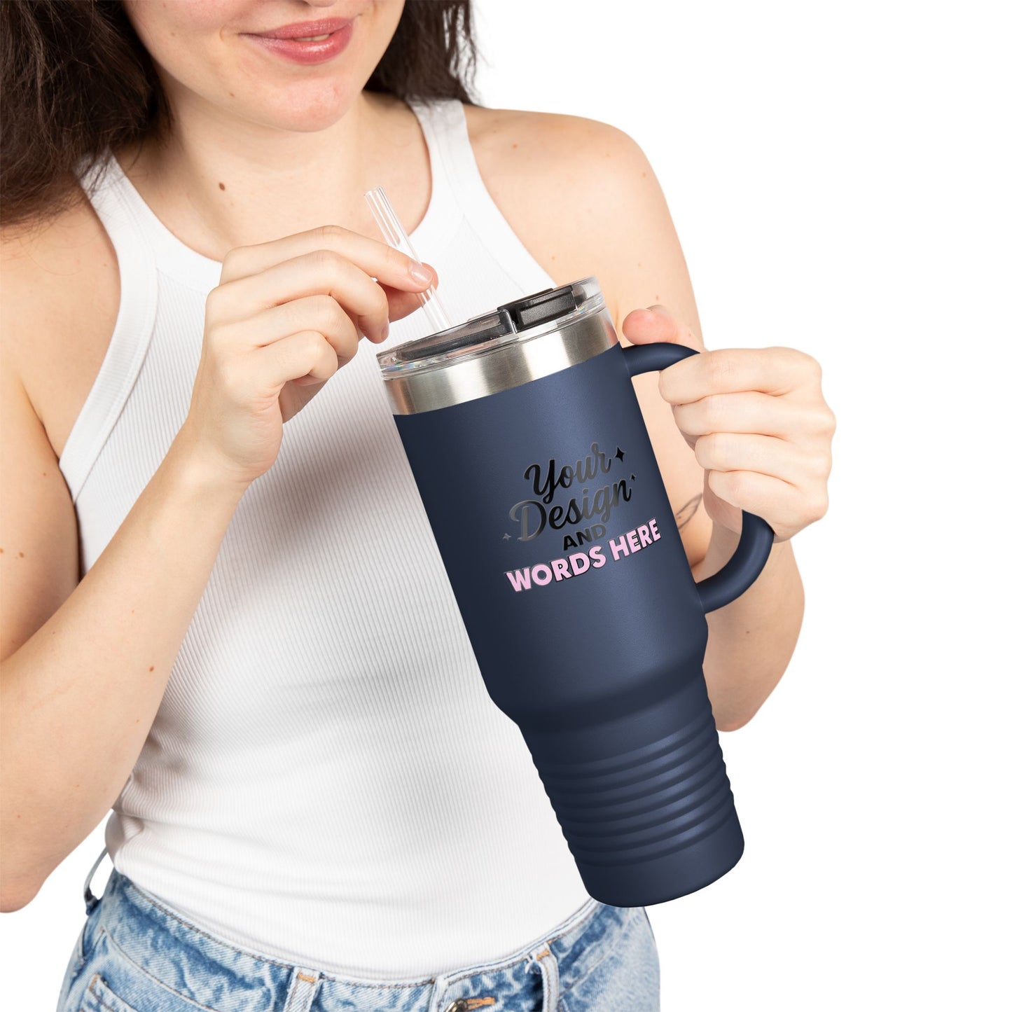 40 oz Personalized Sip-Sational Travel Mug