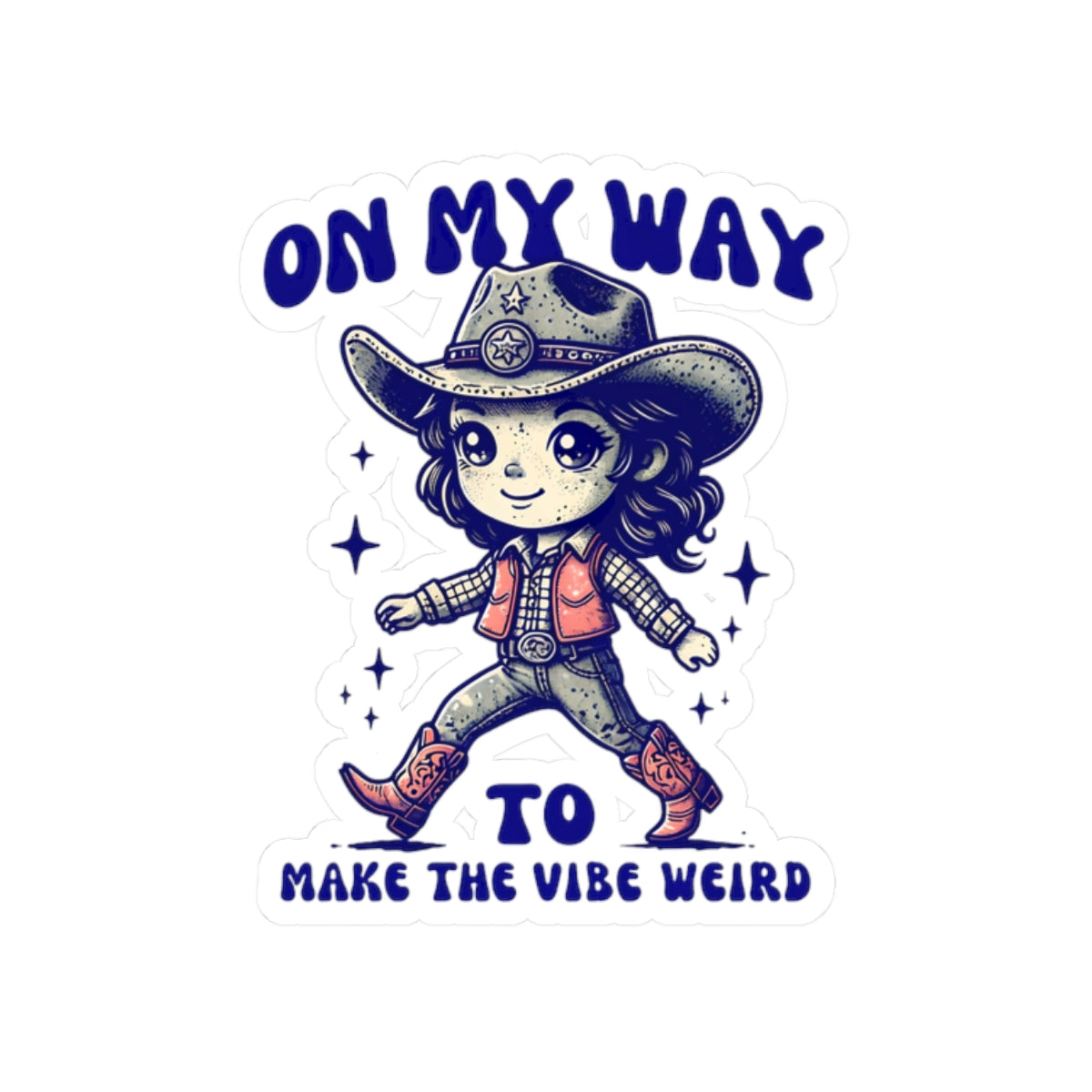 On My Way Girl Decal