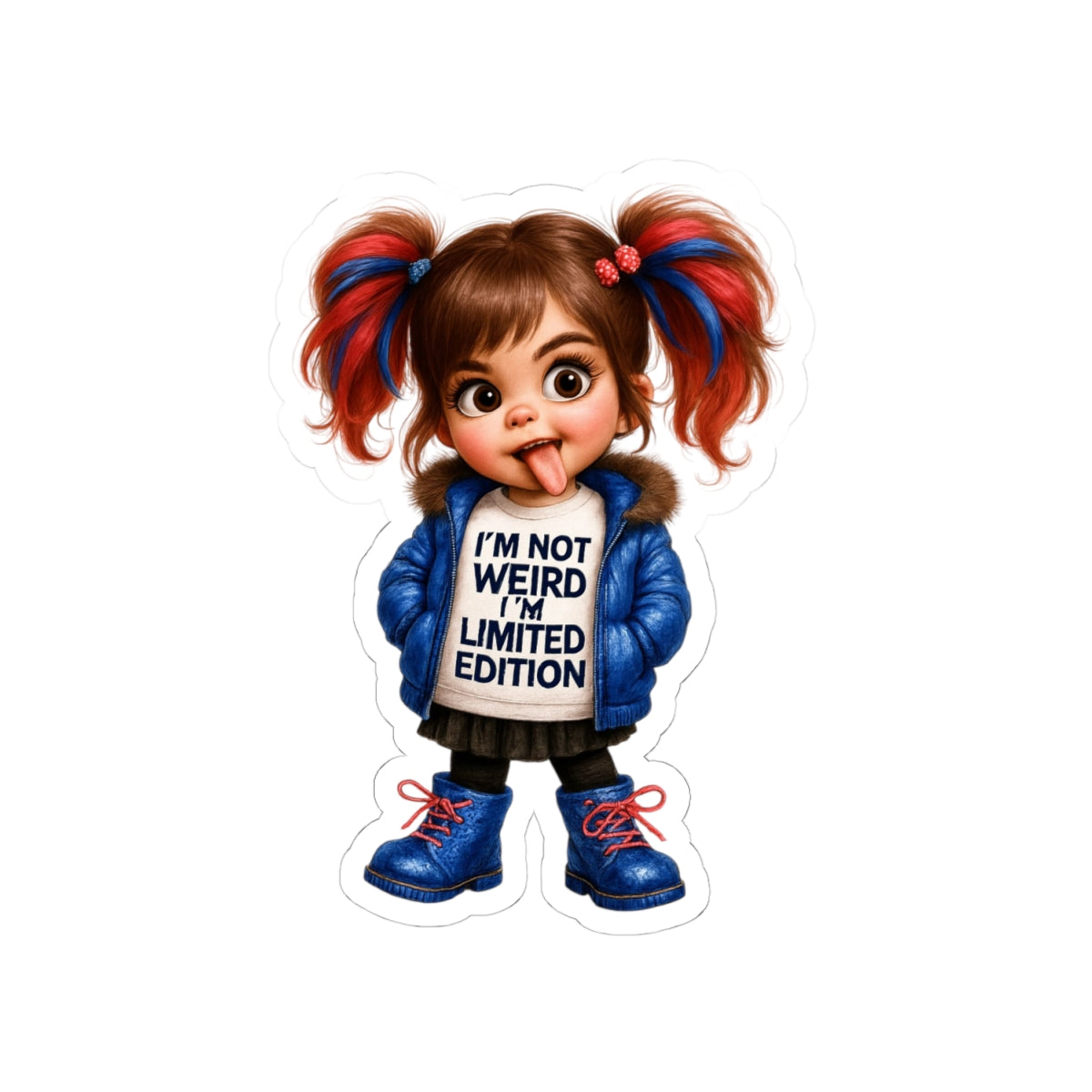 I'm Not Weird Girl Decal