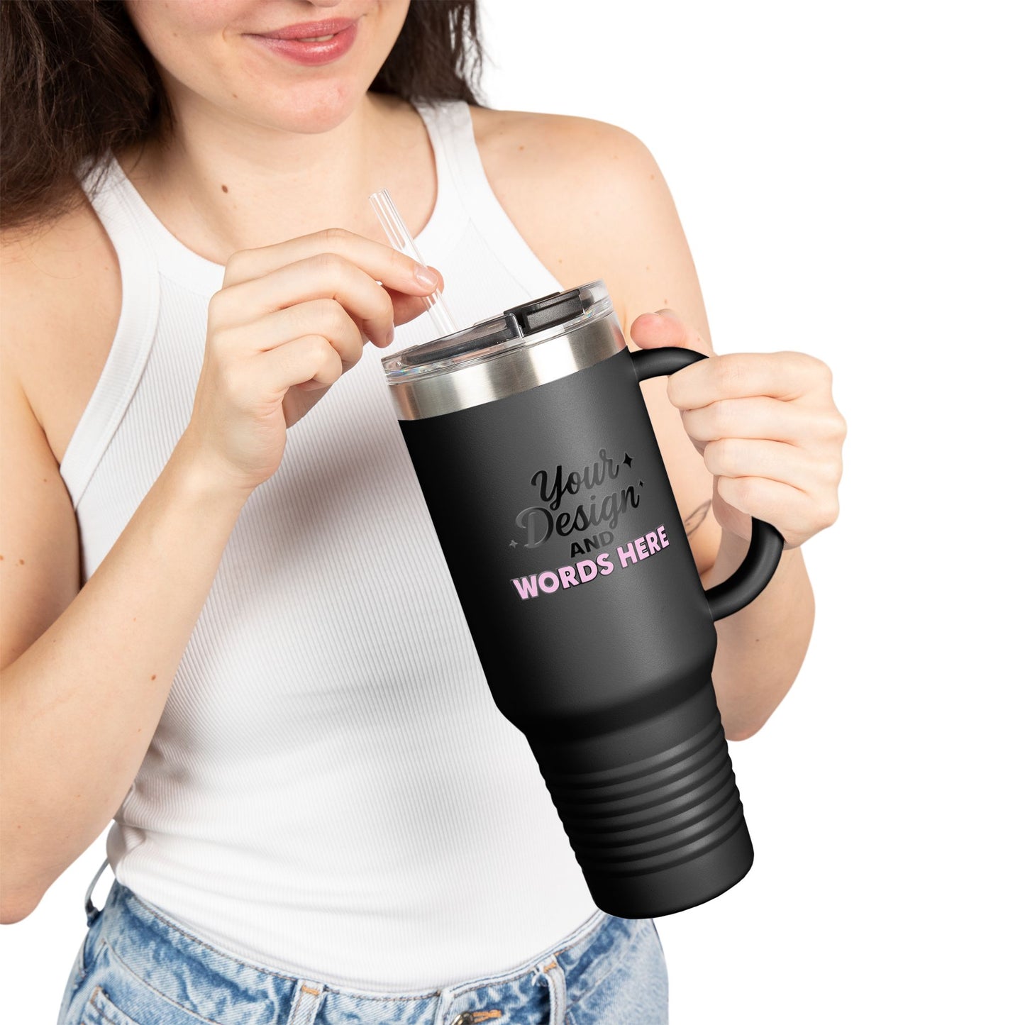 40 oz Personalized Sip-Sational Travel Mug