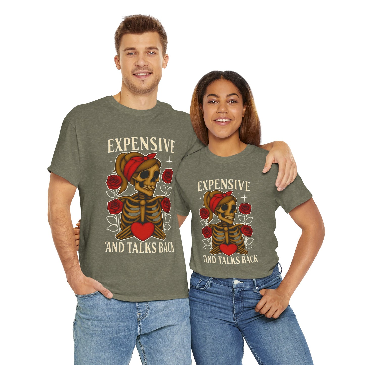 Expensive and Talks Back woman's cotton tshirt