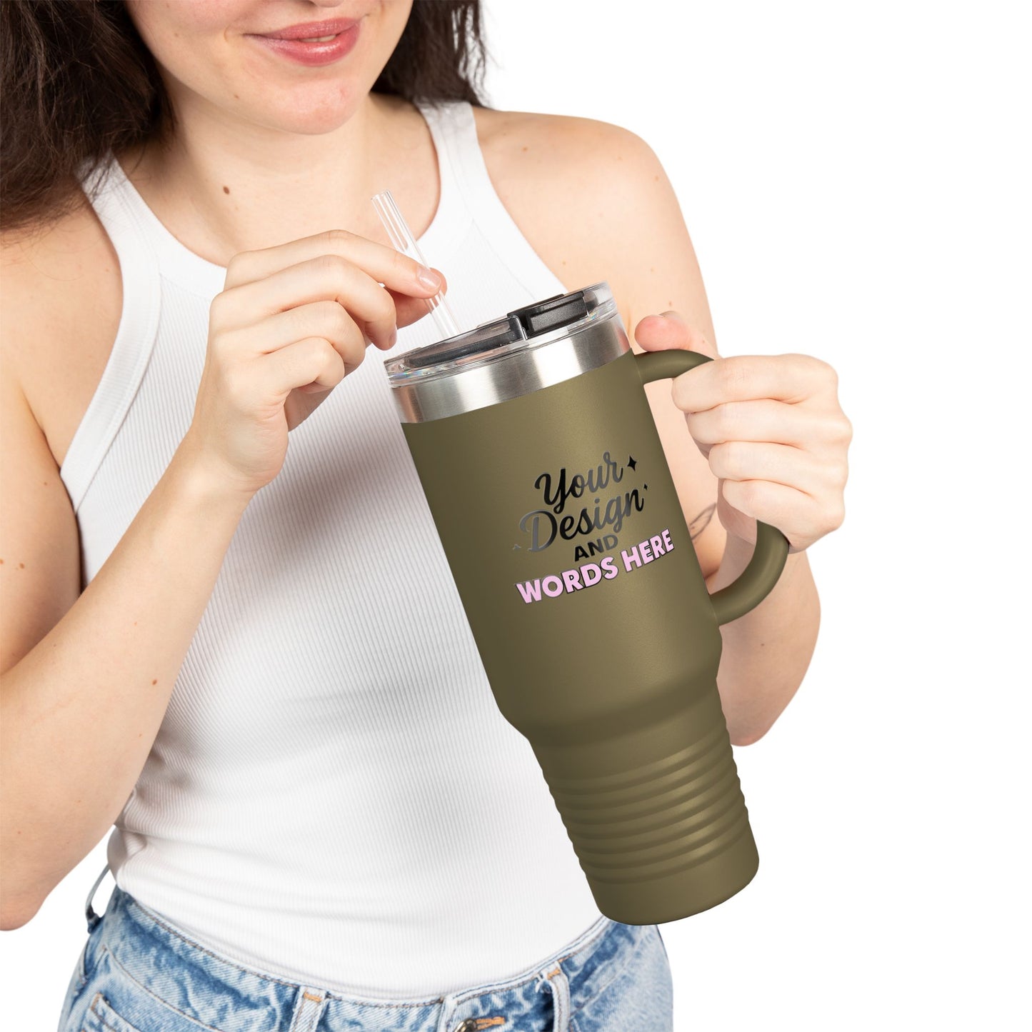 40 oz Personalized Sip-Sational Travel Mug