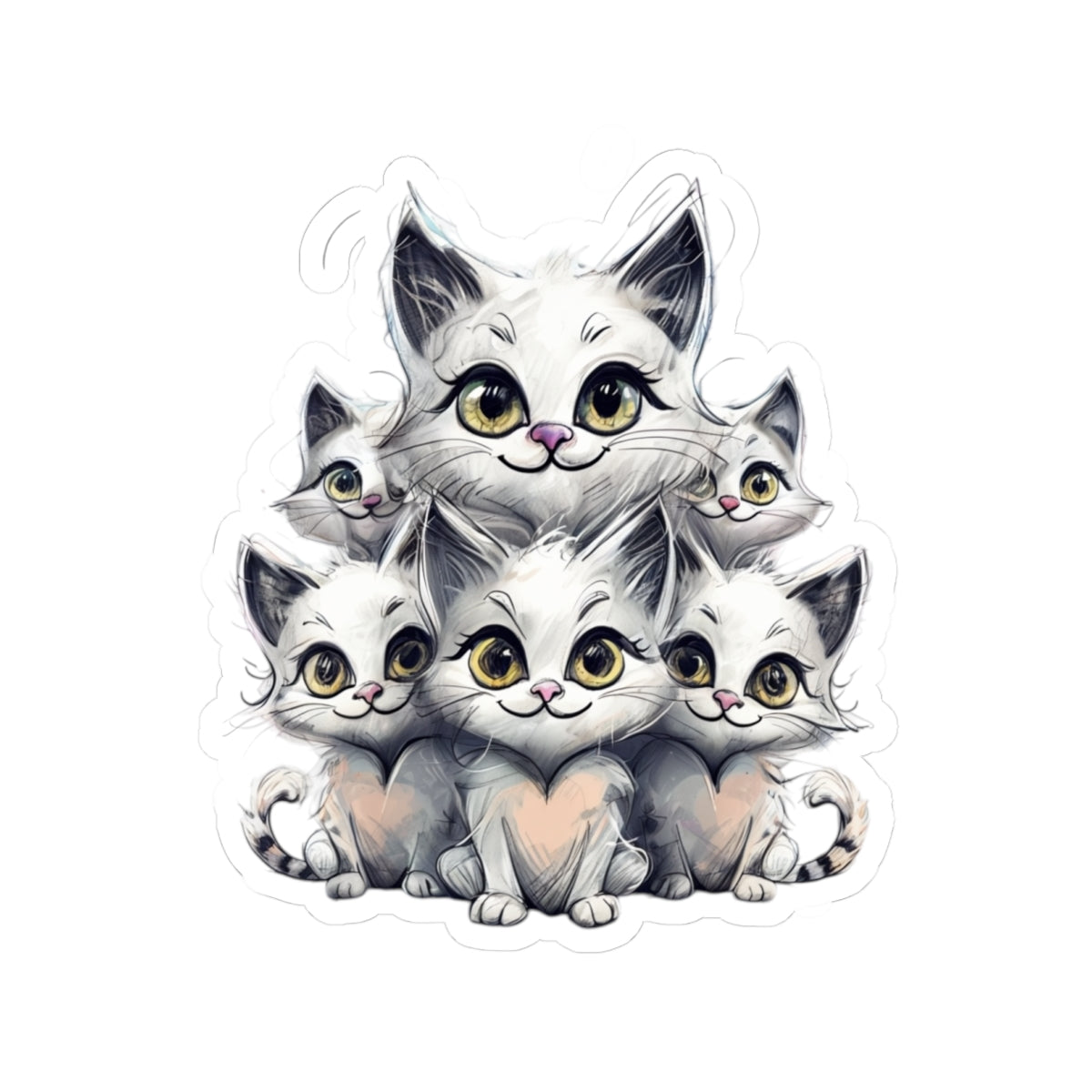 Cat Family Decal