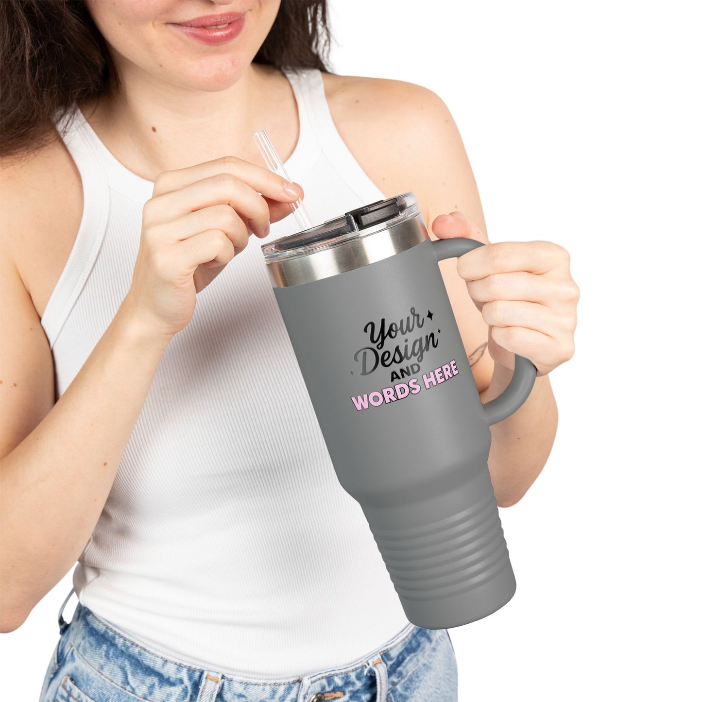 40 oz Personalized Sip-Sational Travel Mug