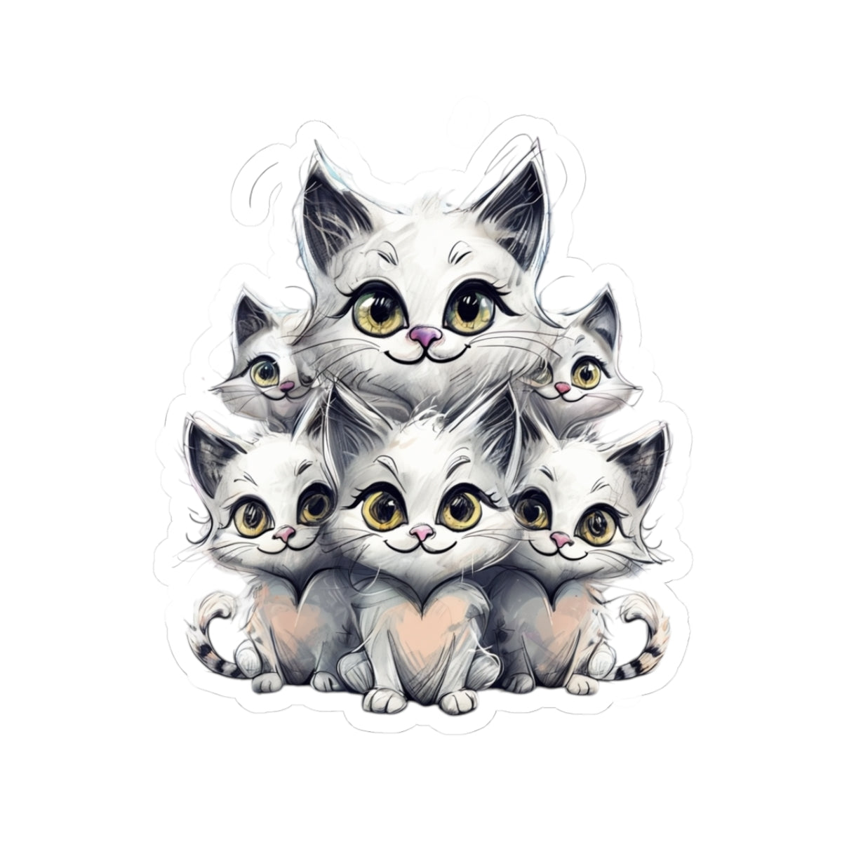 Cat Family Decal