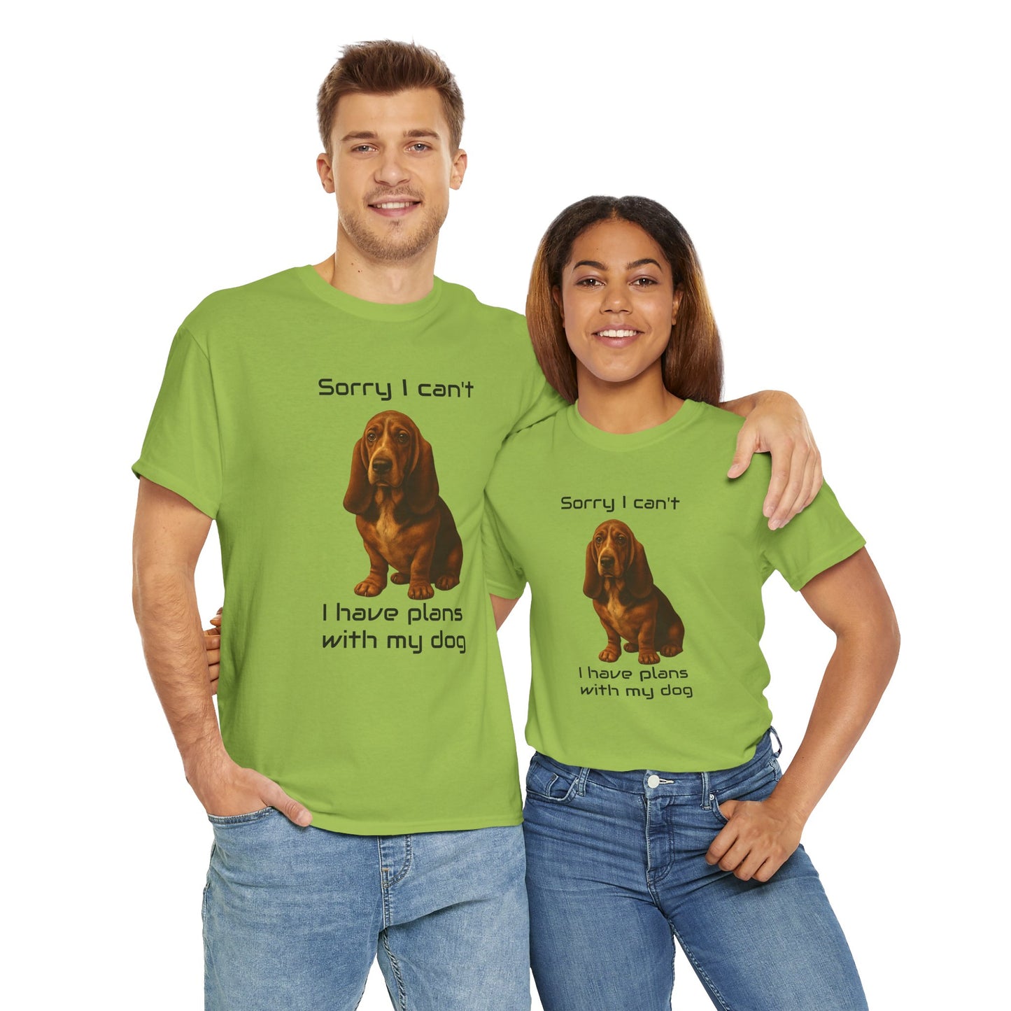 Dog-Basset Hound Sorry I Can't, I Have Plans With My Dog