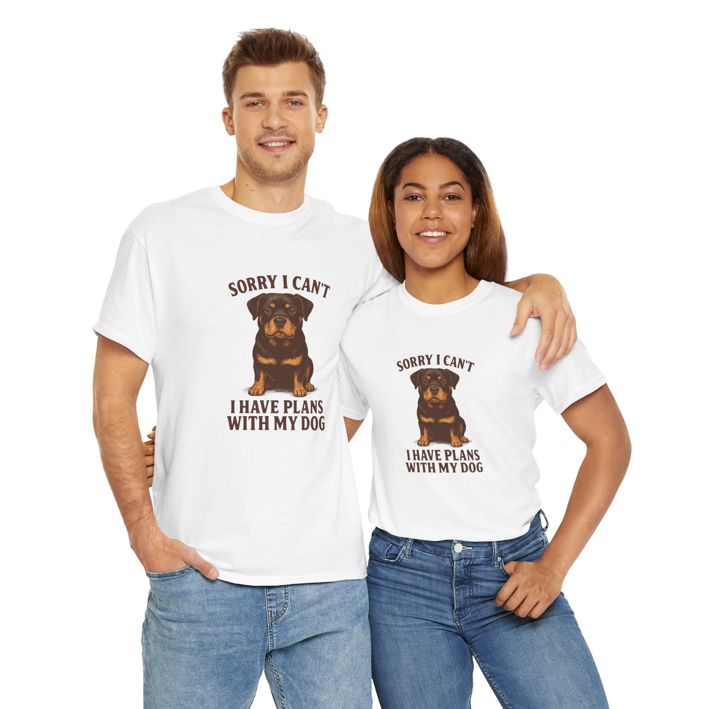 Dog-Rotweiller Sorry I can't, I Have Plans With My Dog Tee