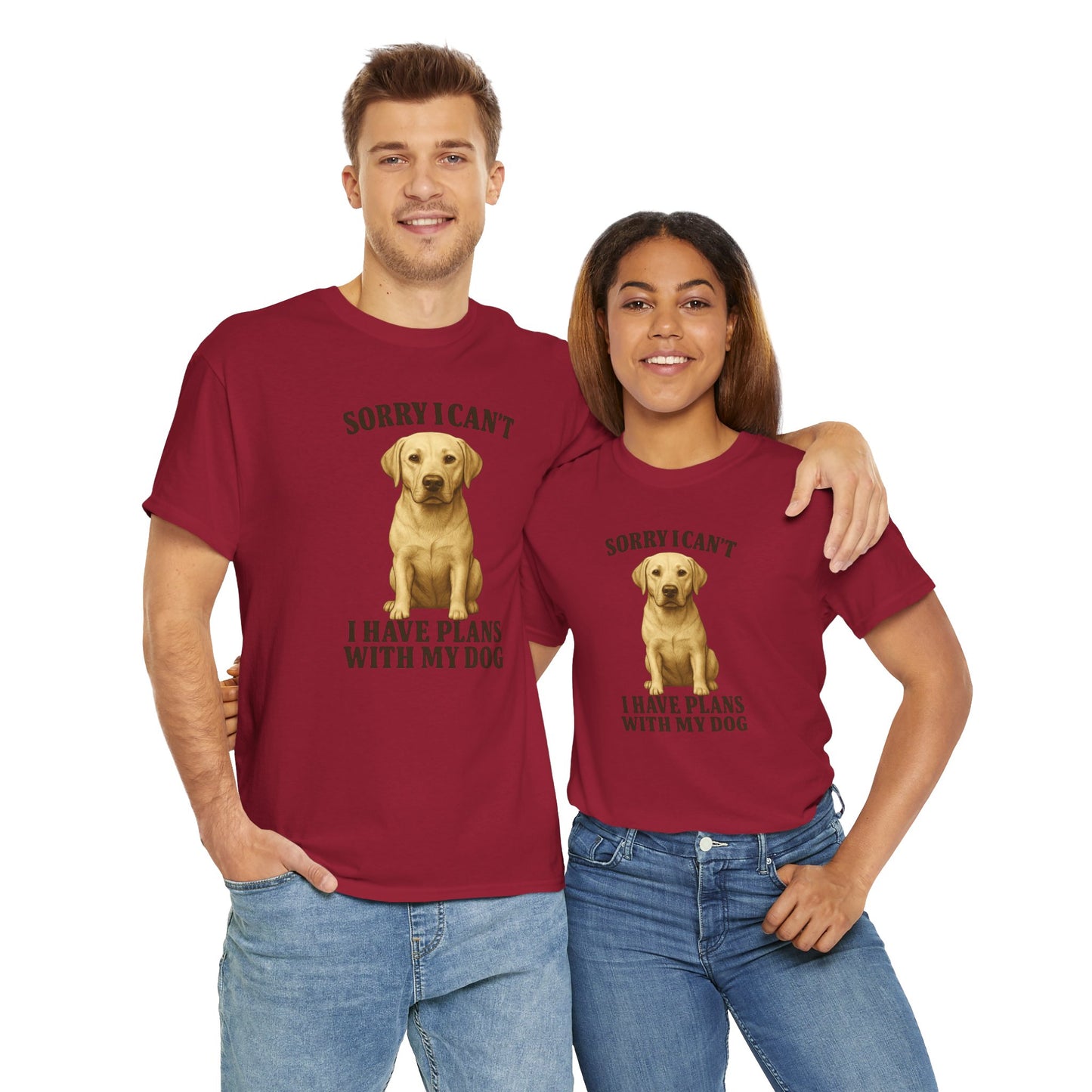 Dog-Yellow lab Sorry I can't, I have plans with my dog